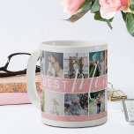 Modern Best Mom Ever Photo Collage & Name/s Coffee Mug<br><div class="desc">Modern photo collage coffee mug featuring a photo collage,  which are easily downloaded from your phone or computer,  the text 'Best Mom Ever' in elegant calligraphy script,  a message and name/s. A beautiful keepsake gift for Mom on Mother's Day,  Birthdays or Christmas.</div>