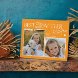 Modern Best Mom Ever Photo Heart Mothers Day Gifts Plaque<br><div class="desc">Celebrate the woman whose love feels like home. This Best Mom Ever Heart Photo Plaque turns two of your most treasured memories into a beautiful daily reminder of how deeply she’s loved. Designed with a modern minimalist layout, elegant typography, and a soft heart detail, it captures the story of all...</div>