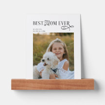 Modern Best Mom Ever Photo Mothers Day Gifts