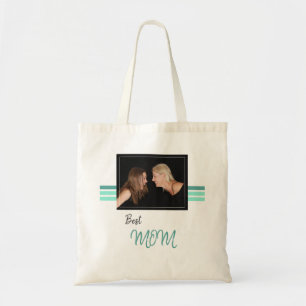 Modern Best Mom Mother`s Day Photo Tote Bag