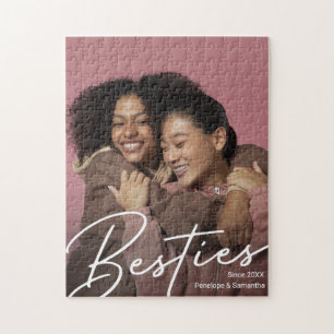 Modern Besties Photo Gift Jigsaw Puzzle