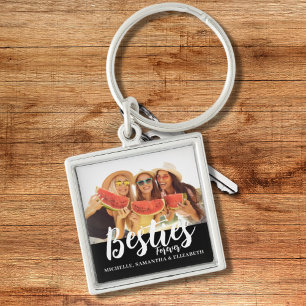 Modern Besties Photo  Keychain