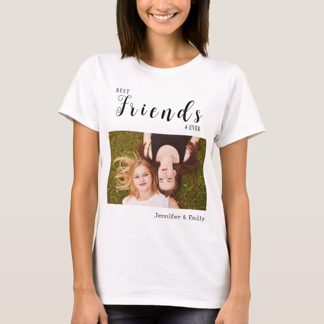 Modern Besties Photo Tee – Custom BFF T-Shirt  (Front)