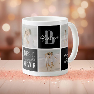Modern BFF Besties Photo Collage Coffee Mug