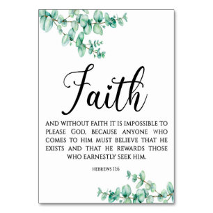 Modern  Bible Verse Hebrews Card