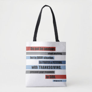 Modern Bible Verse Tote Bag