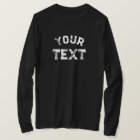 Modern Big Font Distressed Text Mens Long Sleeve