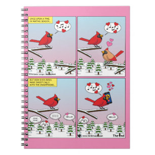 Modern Bird Mating Calls Comic Notebook