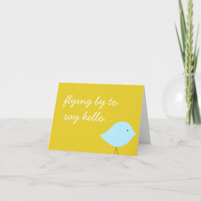 Modern Bird Note Card (Front)