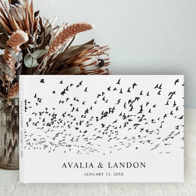 Modern Birds of a Feather Wedding  Guest Book (Creator Uploaded)