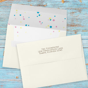 Modern Birthday Ice Cream Vanilla Sprinkles  Envelope