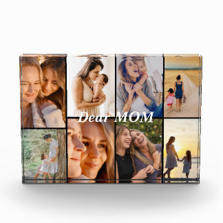 Modern BIrthday Mom Family Photo Colla Block