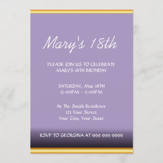 Modern Birthday Party Invitation