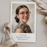 Modern Birthday Photo Card<br><div class="desc">A clean, modern 1-photo birthday card with a minimalist red accent—perfect for a wife, girlfriend, best friend, or family member. Click on Personalize to start editing: upload a photo, adjust text, and customize fonts/colours for a polished, USA-style birthday greeting. Optimized for Zazzle’s folded greeting card format and trending “modern photo”...</div>