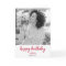 Modern Birthday Photo | Minimalist Red Stylish