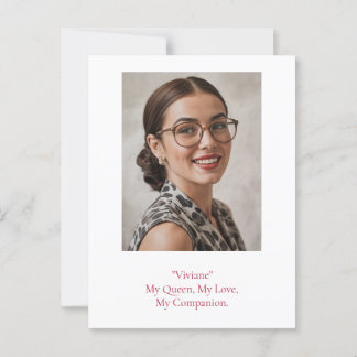 Modern Birthday Photo Postcard