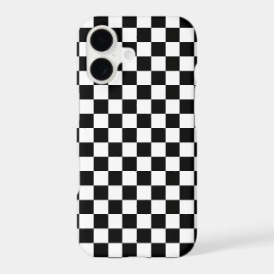 Modern Black and Classic White Square Box Pattern