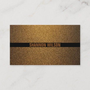 Modern black and gold copper professional business card