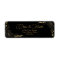 Modern Black and Gold Floral wedding address