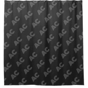 Modern Black and Grey Monogram
