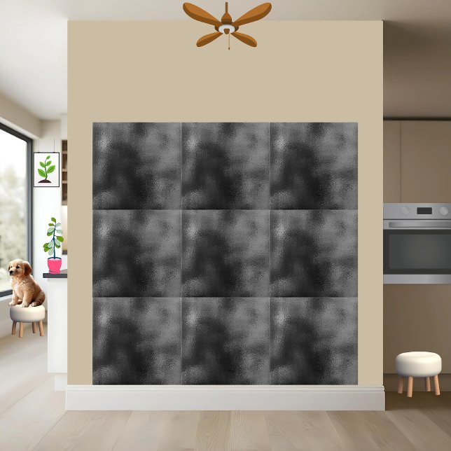 Modern Black and Grey Textured Abstract Design Tile (Creator Uploaded)