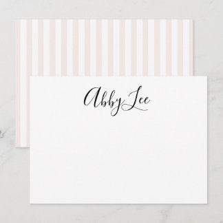 Modern Black and Pastel Stationery Thank You Card