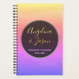 Modern Black And Pink Wedding Planner