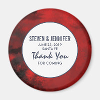 Modern Black and Red Artistic Abstract Wedding