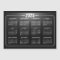 Modern Black and White 2024 Calendar Magnet