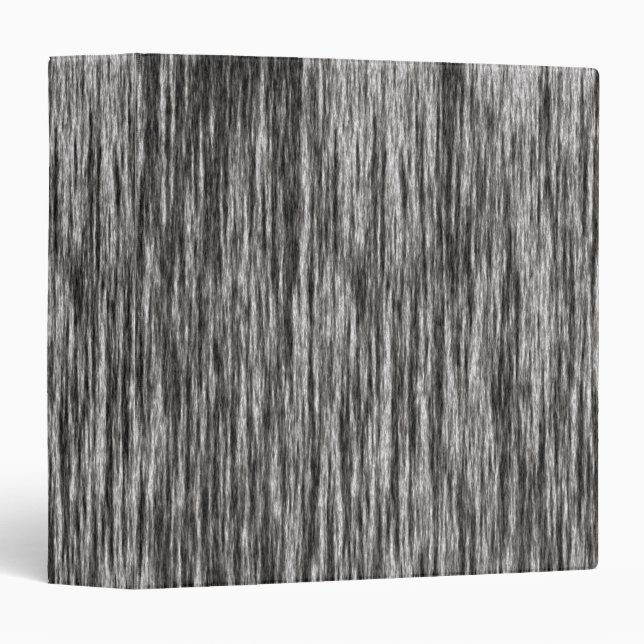 Modern black and white abstract line pattern binder (Front/Spine)