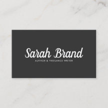 Modern Black and White Bold Name