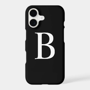Modern Black and White Bold Typography Monogram