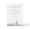 Modern Black and White Chicago Skyline Wedding