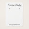 Modern black and white custom earring display card