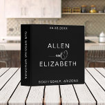 Modern Black and White Customized Bride and Groom Binder<br><div class="desc">Do you want to keep all of your wedding photos and memories in one place? Then this is the perfect product for you! This modern black and white personalized bride and groom wedding album binder will hold all of your photos and memories from your wedding day.</div>
