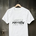 Modern Black and White Grunge For The Cool Uncle T-Shirt<br><div class="desc">This grunge and modern design is composed of san serif typography.</div>