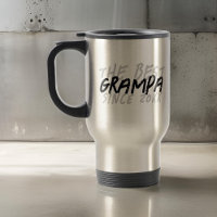 Modern Black and White Grunge The Best Grampa
