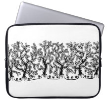 Modern Black and White Joshua Tree Neoprene