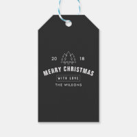 Modern Black and White Logo Christmas