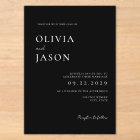 Modern Black and White Minimal Wedding