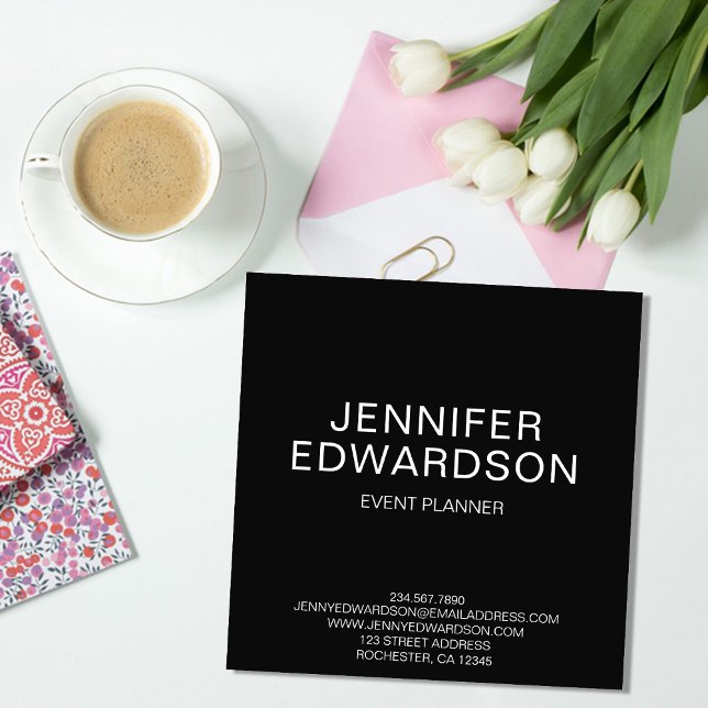 Modern black and white minimalist professional business card (Modern black and white minimalist professional business card.)