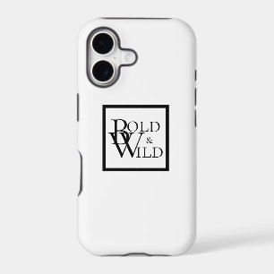Modern Black And White Monograms Typography Design
