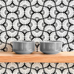 Modern Black And White Ogee Palm Fan Wallpaper<br><div class="desc">Elevate your interior with the Modern Black and White Ogee Palm Fan design. This striking wallpaper features an elegant palm fan pattern in black and white, creating a bold and sophisticated look. Perfect for living rooms, bedrooms, and dining areas, this wallpaper adds a touch of modern elegance to any space....</div>