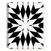 Modern Black and White Optical Illusion Geometric 