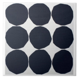 Modern black and white pattern tile