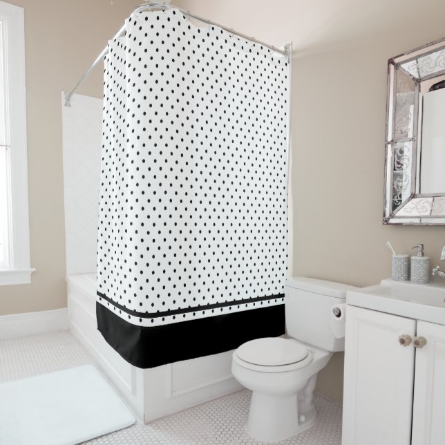 Modern Black And White Polka Dot  (In Situ)