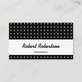 Modern Black and White Professional Business Card