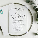 Modern Black and White Simple Wedding Acrylic Invitations<br><div class="desc">Link Here To See Zazzle Review This Product https://www.youtube.com/watch?v=R1R26IzwDDg ***this design is part of a collection*** _______________________ this design template is fully editable and customizable by you the customer - click personalize further button if you wish to move, add, delete, or make significant changes to the design _______________________ *if you...</div>