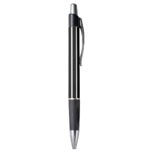 Modern Black and White Stripe Pen