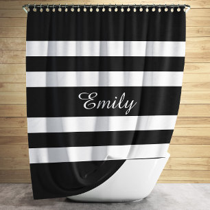 Modern Black And White Stripes Pattern